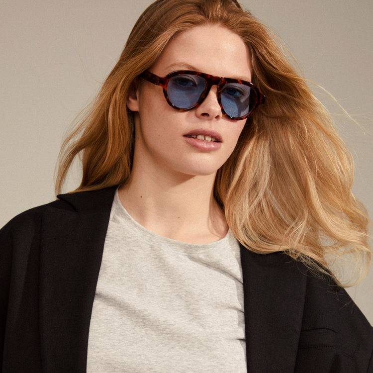 Pilgrim YARIL Recycelte Sonnenbrille Schildpatt-Braun Großer Ausverkauf