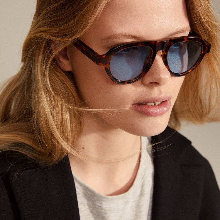 Pilgrim YARIL Recycelte Sonnenbrille Schildpatt-Braun Großer Ausverkauf