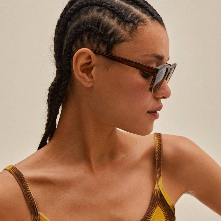 Pilgrim JANICA Recycelte Sonnenbrille Schildpatt-Braun Saisonschlussverkauf