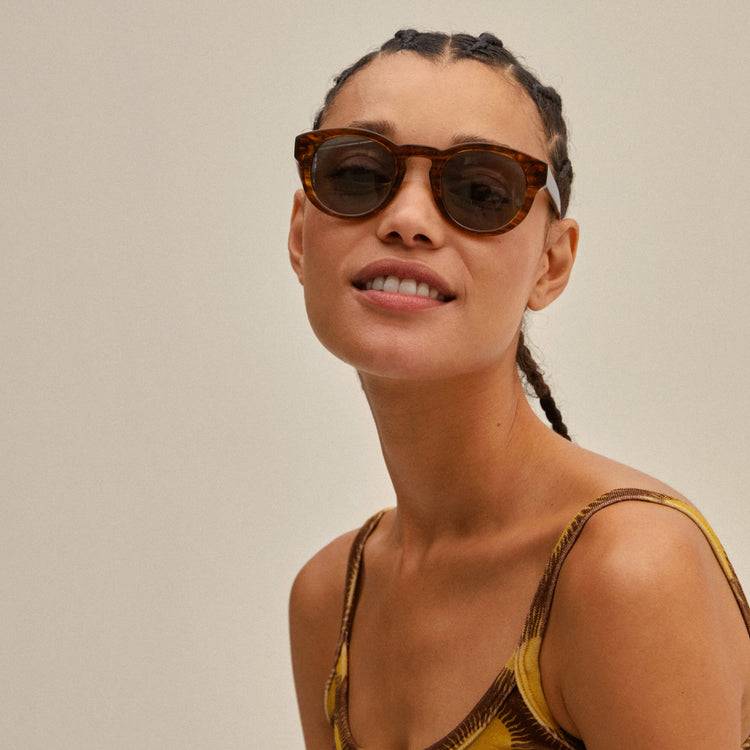 Pilgrim JANICA Recycelte Sonnenbrille Schildpatt-Braun Saisonschlussverkauf