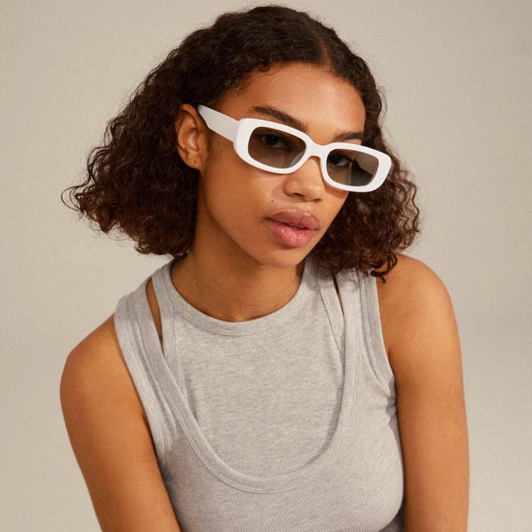 Pilgrim YANSEL Recycelte Sonnenbrille Weiß Muttertagsangebot