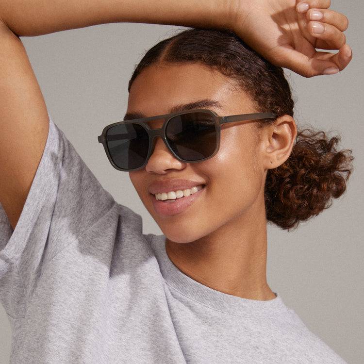 Pilgrim ELODIE Piloten-Sonnenbrille grau Speichern exportieren