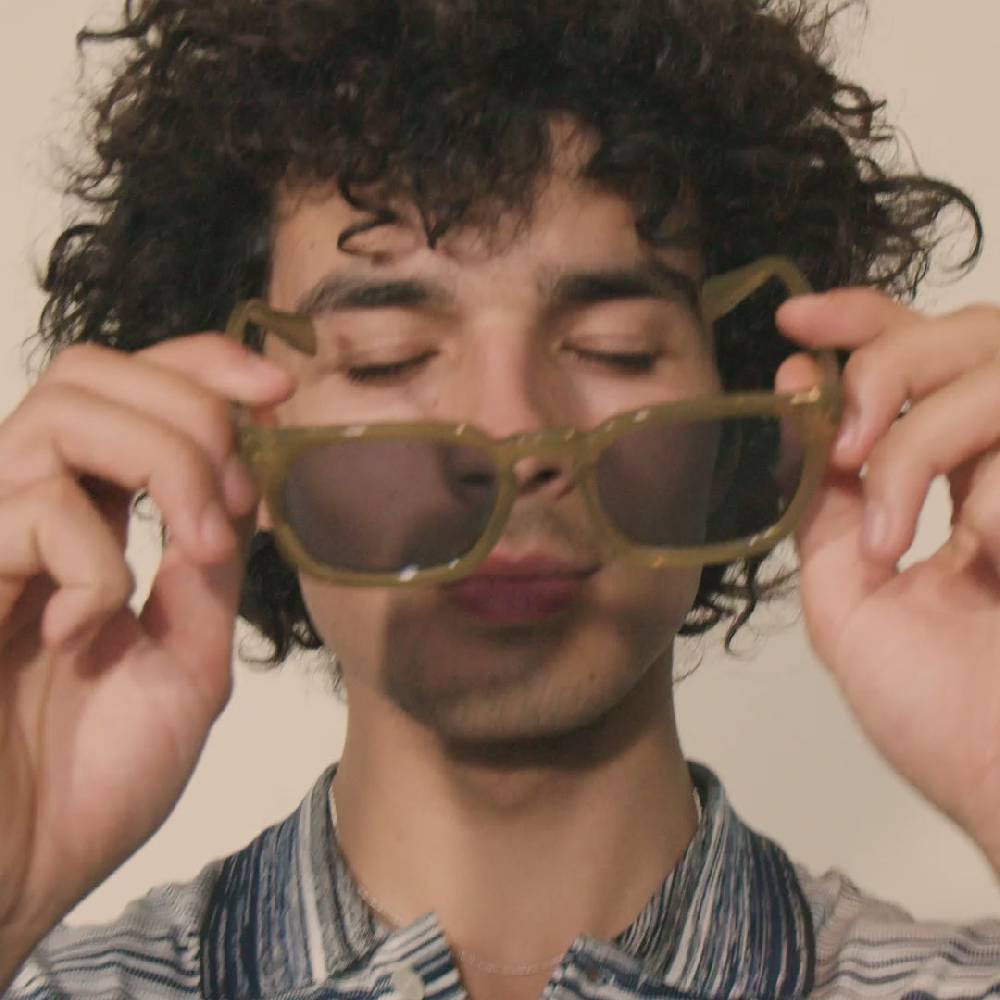 Pilgrim ELETTRA ikonische Retro-Sonnenbrille kristallgrün Rabatte dieses Monats