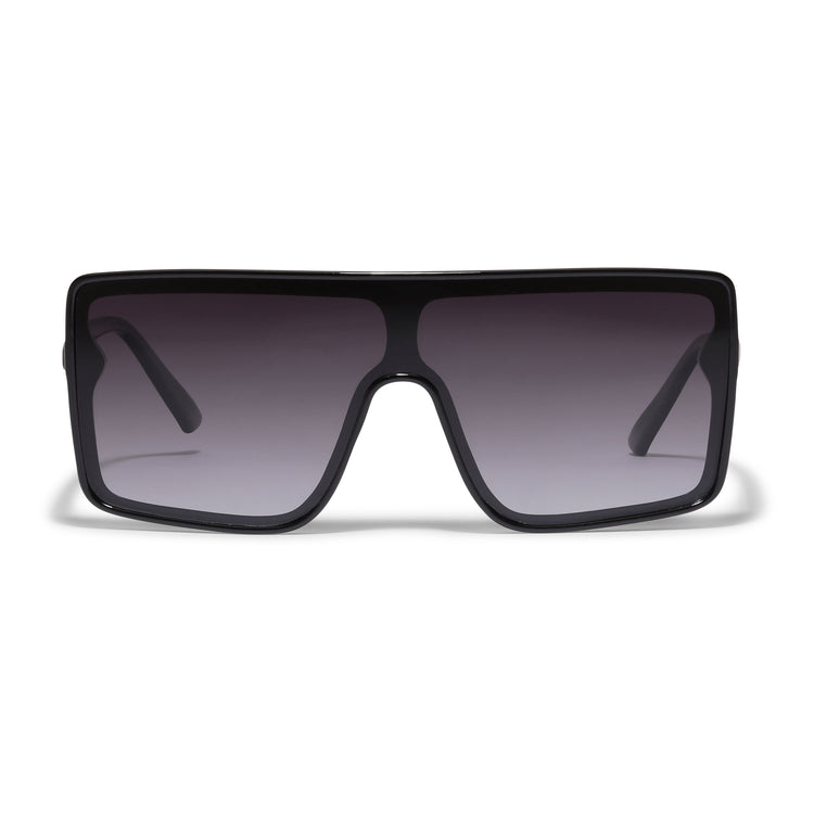 Pilgrim OCEANE eckig geformte Shield-Sonnenbrille schwarz Outlet