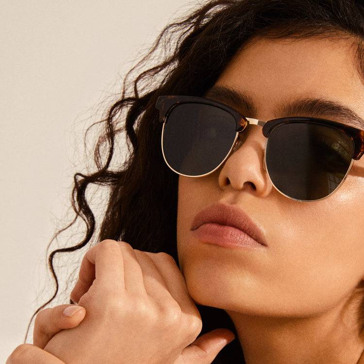 Pilgrim CHARLIE Sonnenbrille Schildpatt braun/Gold Kostenloser Versand