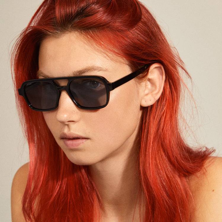 Pilgrim CASS recycelte Sonnenbrille im Retro-Stil schwarz Limitierter Zeitrabatt