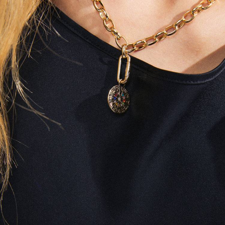 Pilgrim CHARM recycelter Horoskop-Anhänger, vergoldet Flash Sale