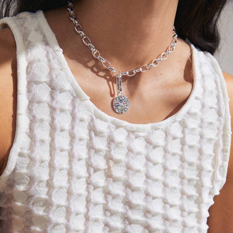 Pilgrim CHARM recycelter Horoskop-Anhänger, versilbert Cyber Monday