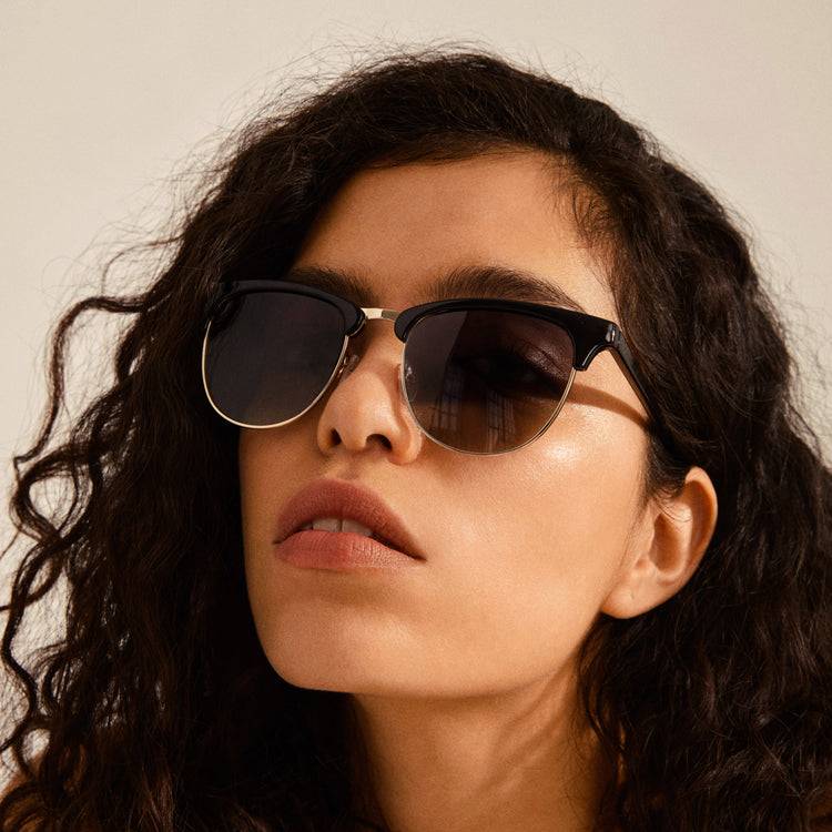 Pilgrim CHARLIE Sonnenbrille Schwarz/Gold Exklusive Angebote