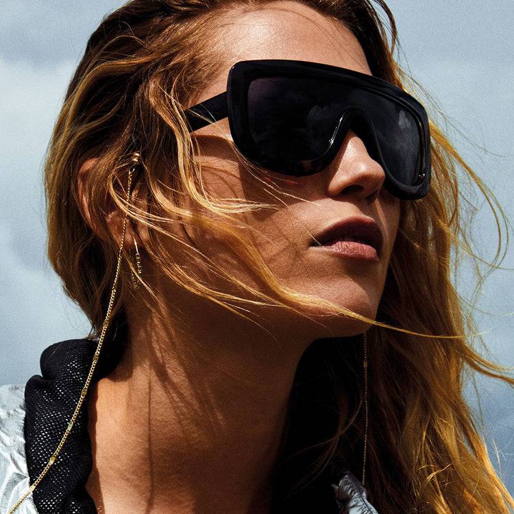 Pilgrim FIDELIA oversized Shield-Sonnenbrille, Schildpatt dunkel Super Sparpreis