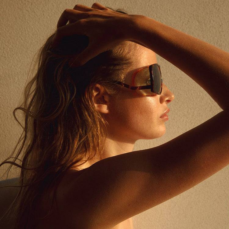 Pilgrim ELLEN oversized Retro-Sonnenbrille, Schildpatt Letzte 3 Tage