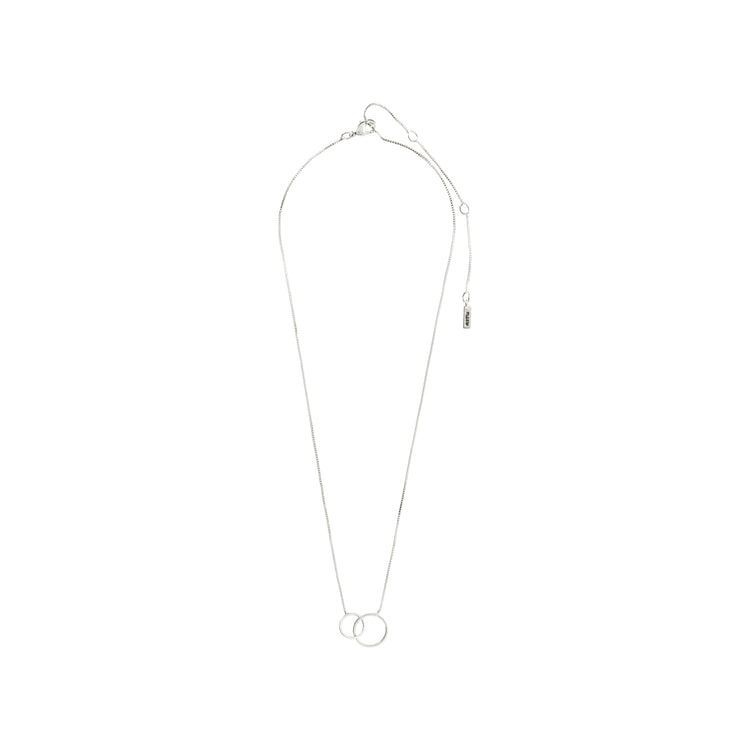 Pilgrim Viviane recyceltes Set, Halskette & Ohrstecker, versilbert Bis zu 65% Rabatt