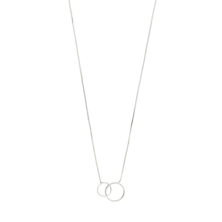 Pilgrim Viviane recyceltes Set, Halskette & Ohrstecker, versilbert Bis zu 65% Rabatt