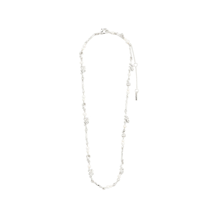 Pilgrim FOCUS recycelte Halskette versilbert Kostenloser Versand
