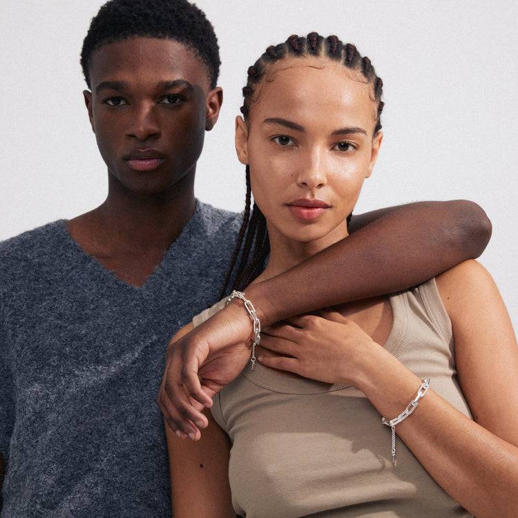 Pilgrim STAY recyceltes Armband versilbert Bis zu 50% Rabatt