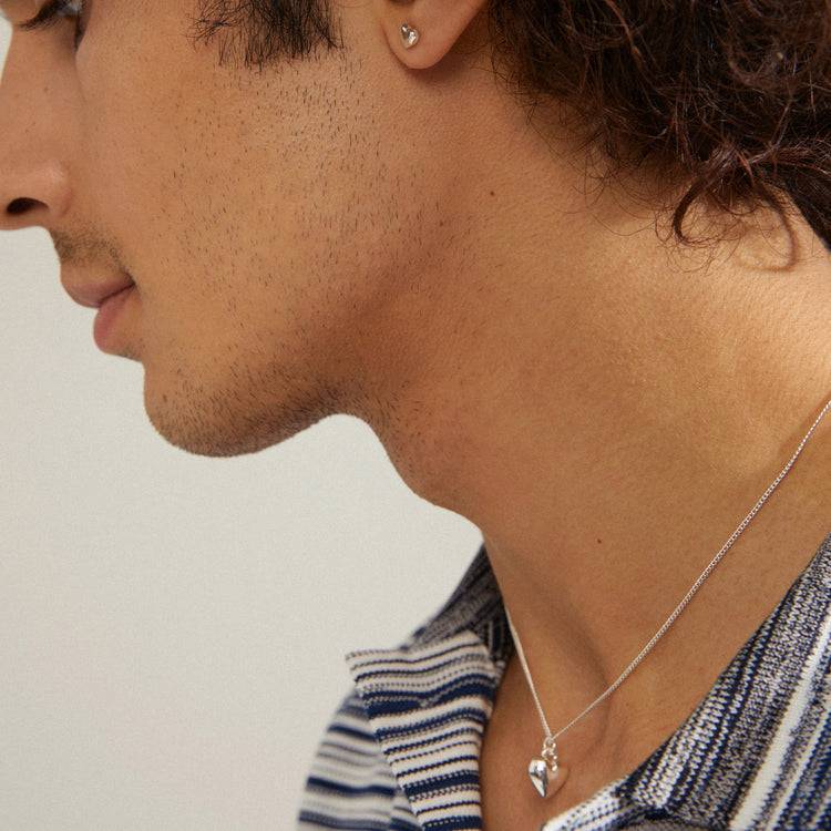 Pilgrim AFRODITTE recycelte Herz-Ohrringe 2-in-1-Set, versilbert Exklusivangebot