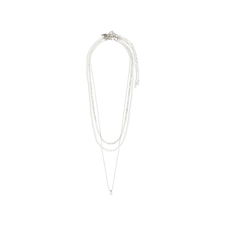 Pilgrim BAKER Halskette 3-in-1-Set, versilbert Online Outlet