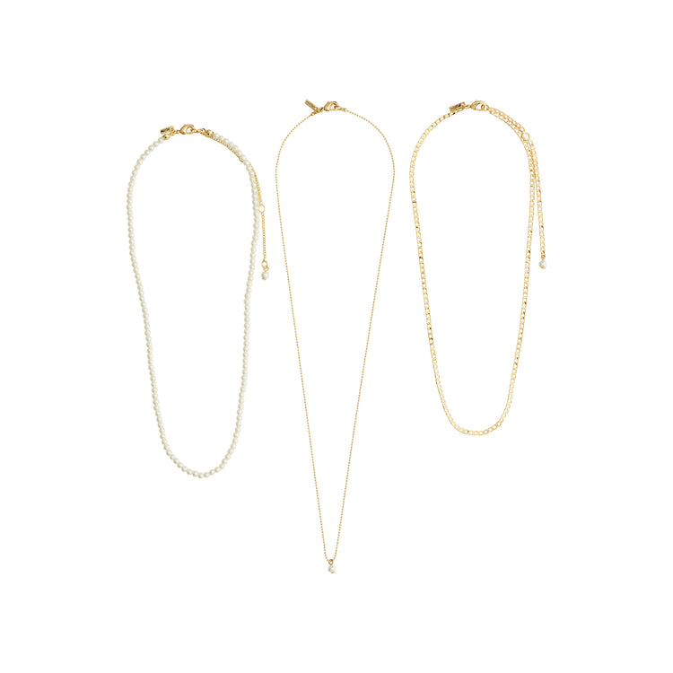 Pilgrim BAKER Halskette 3-in-1-Set, vergoldet Zeitlich begrenztes Angebot