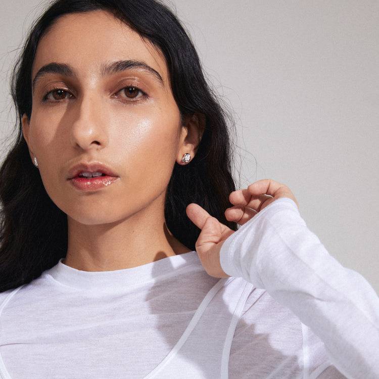 Pilgrim INAYA recycelte Ohrringe versilbert Versandkostenfrei