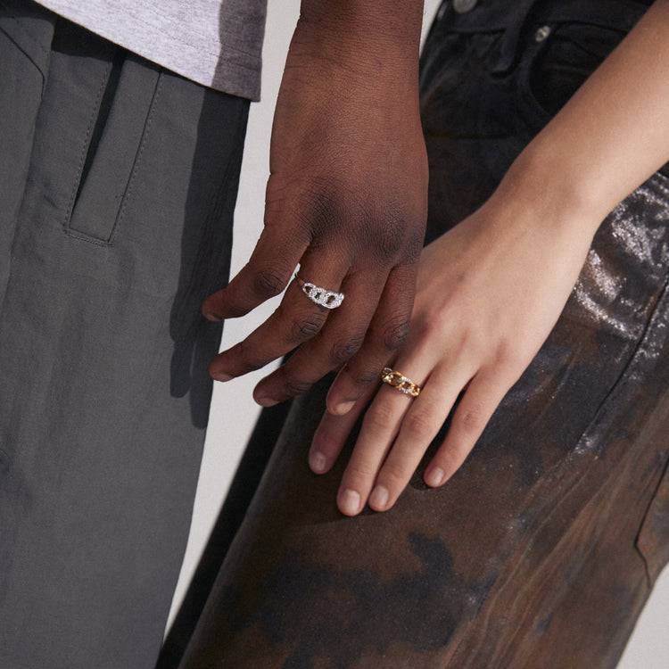 Pilgrim WRENLEY recycelter Ring versilbert Online Shopping