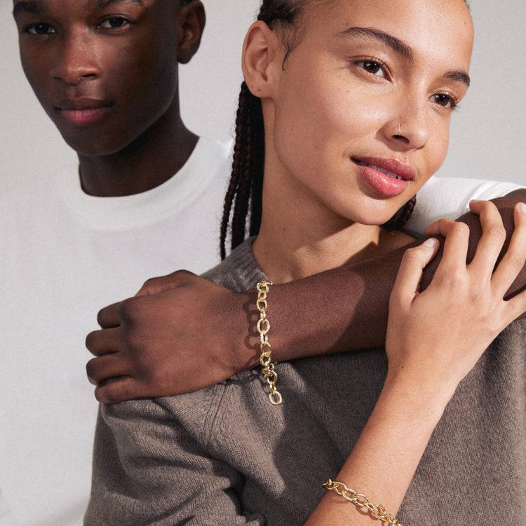 Pilgrim AMIRI recyceltes Armband vergoldet Super Sparpreis