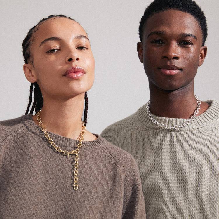 Pilgrim AMIRI recycelte Halskette versilbert Wochenangebot