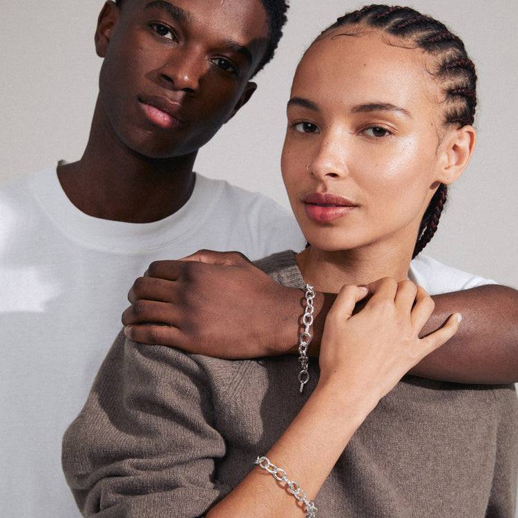 Pilgrim AMIRI recyceltes Armband versilbert Begrenzte Freigabe