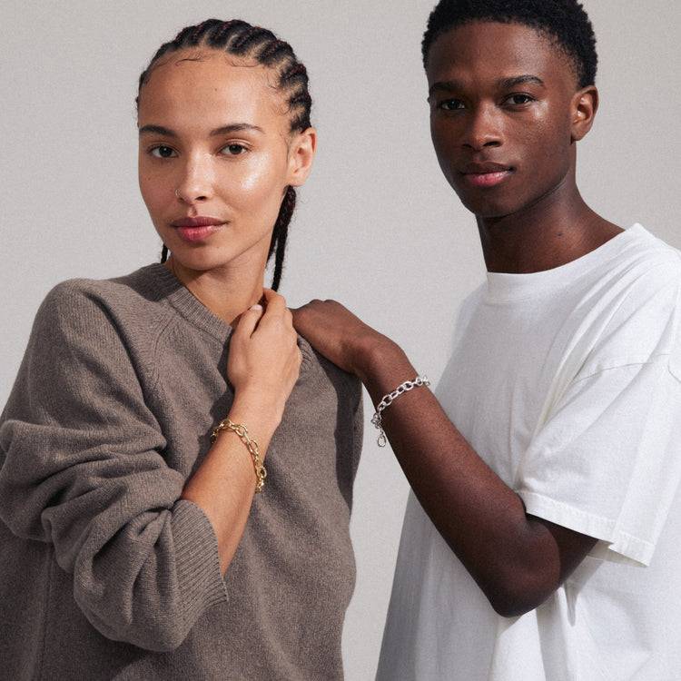 Pilgrim AMIRI recyceltes Armband versilbert Begrenzte Freigabe
