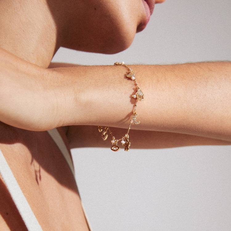 Pilgrim PRUCENCE recyceltes Armband vergoldet Bis zu 65% Rabatt