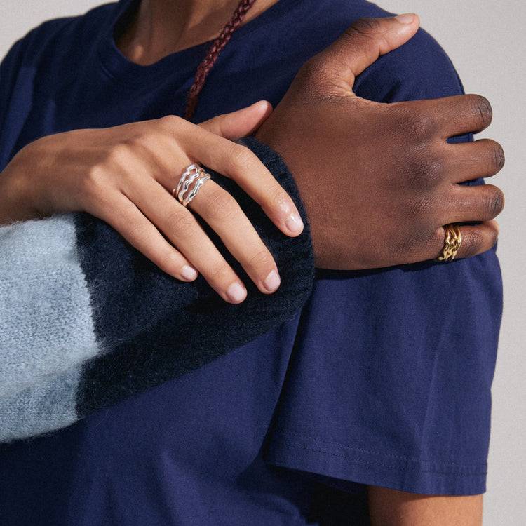 Pilgrim PENELOPE recycelter Ring versilbert Rabatt