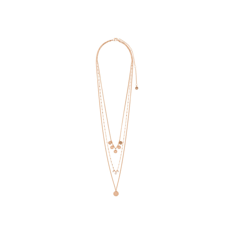 Pilgrim CAROL layered Halskette, 3 in einem mit roségold plattiert Räumungsverkauf