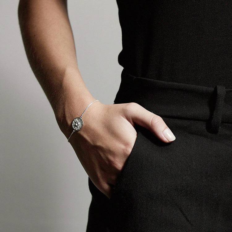 Pilgrim Armband : Fia : Versilbert : Kristall Kostenlose Rückgabe