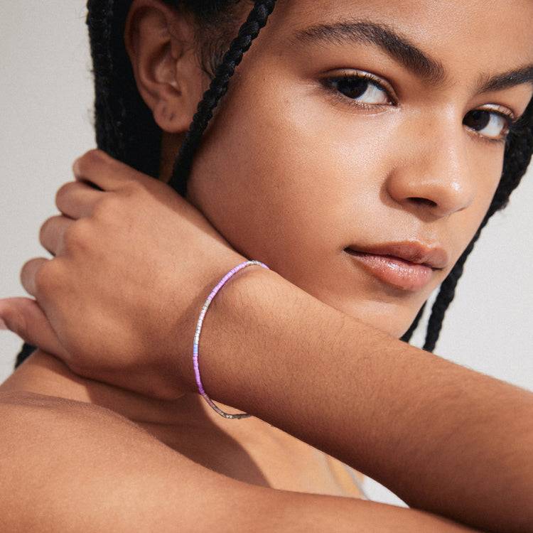 Pilgrim ALISON Armband, lila, versilbert 50% Rabatt mit kostenlosem Versand