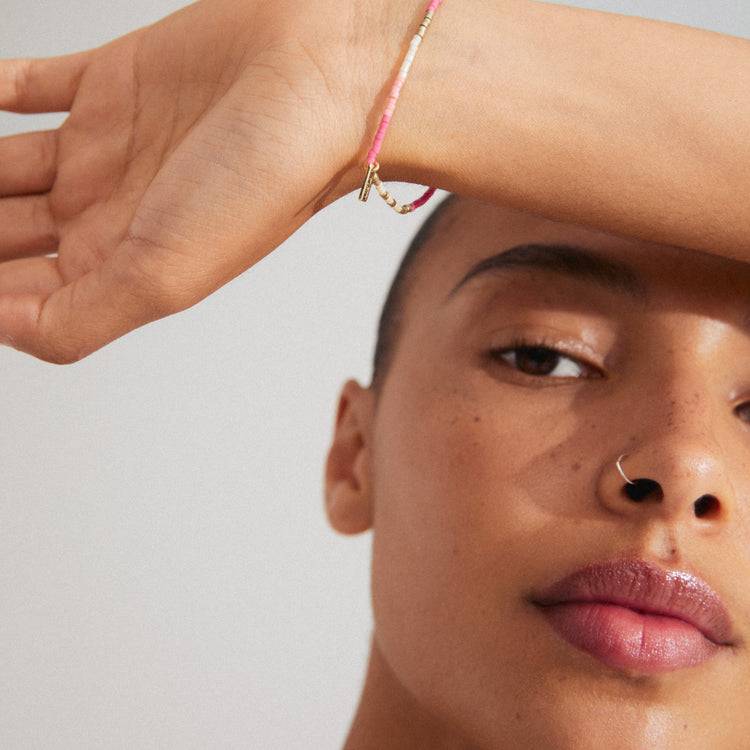 Pilgrim ALISON Armband pink, vergoldet Clearance-Verkauf