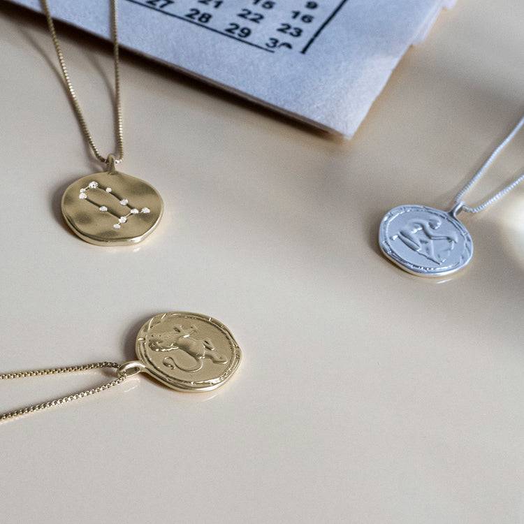 Pilgrim LÖWE recycelte Sternzeichen-Halskette, vergoldet Rabatt