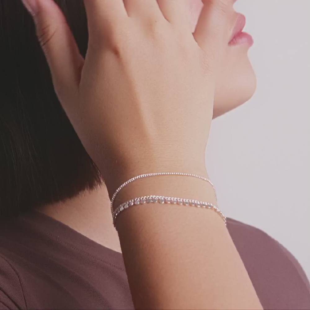 Pilgrim BLOOM recyceltes Armband versilbert Osterangebot