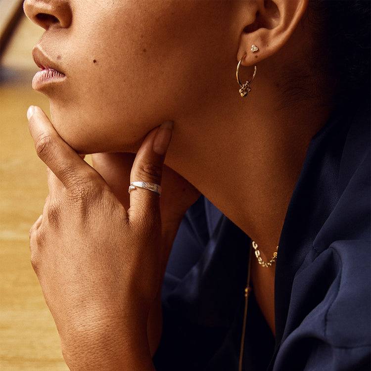 Pilgrim NOREEN recycelter Ring, versilbert Speichern exportieren
