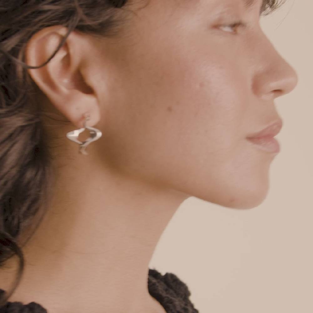 Pilgrim MOON recycelte Hoops versilbert Discount Store für neue Produkte