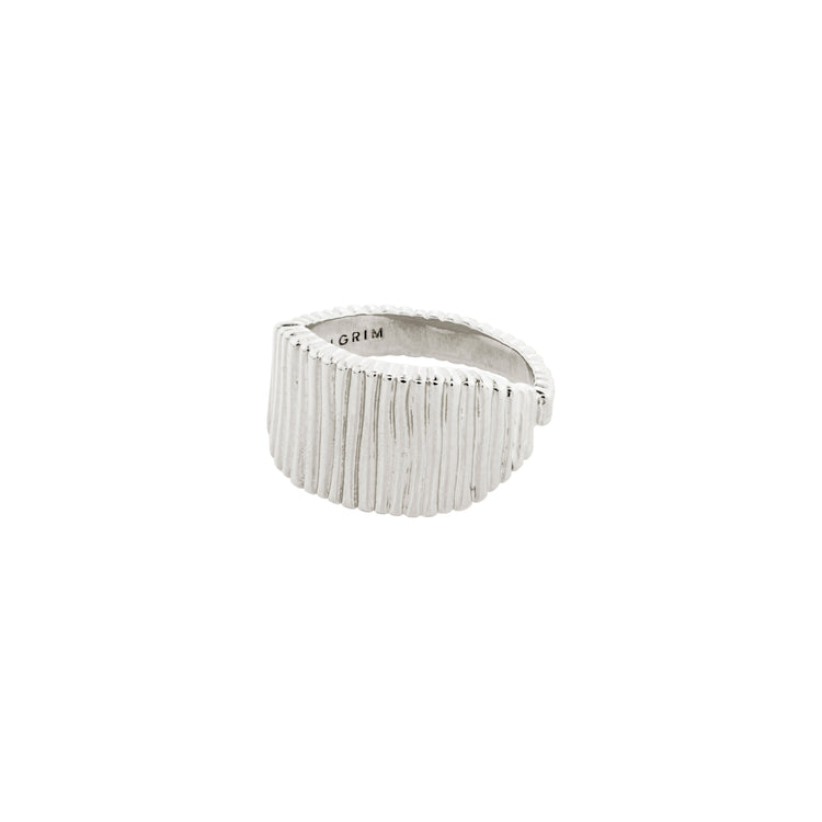 Pilgrim JEMMA Ring mit viereckigem Siegel, versilbert Fabrikpreis