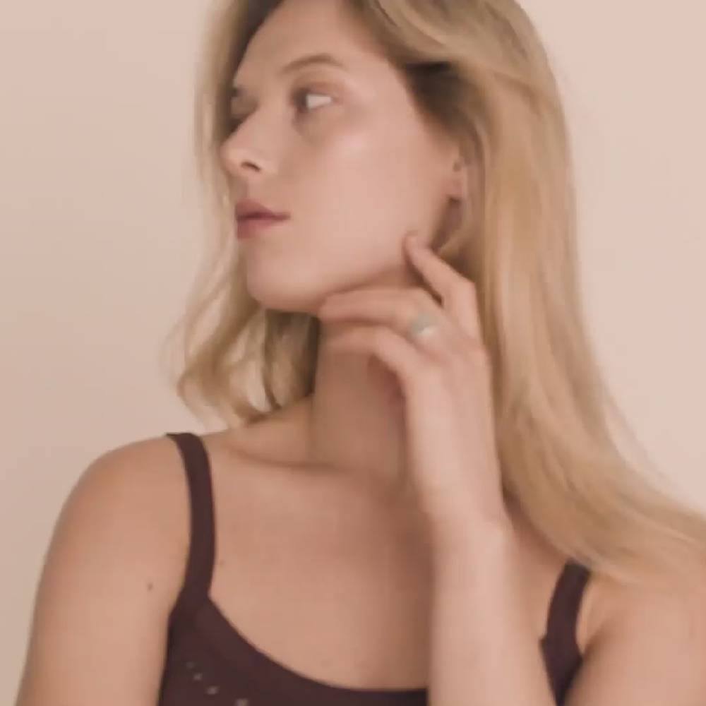 Pilgrim JEMMA Ring mit viereckigem Siegel, versilbert Fabrikpreis