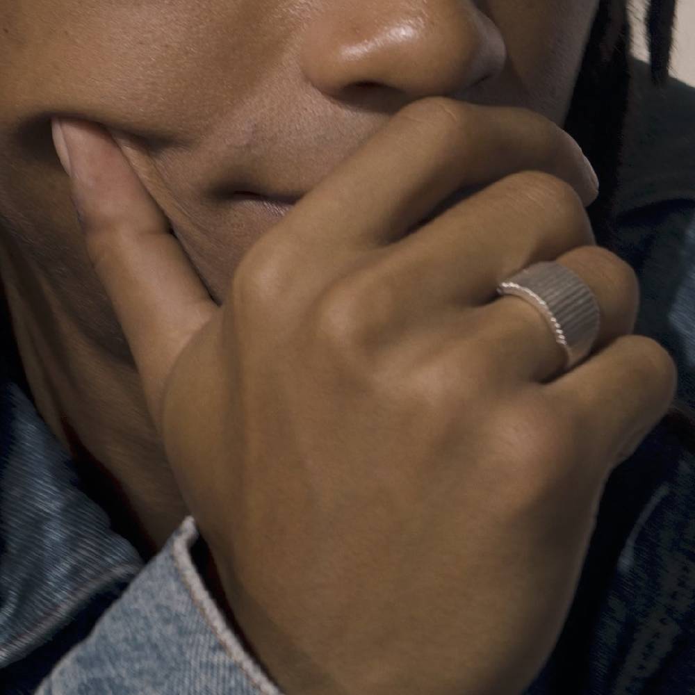 Pilgrim JEMMA Ring mit viereckigem Siegel, versilbert Fabrikpreis