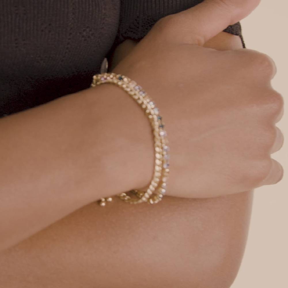 Pilgrim REIGN Armband, 2-in-1-Set, vergoldet Flash Sale