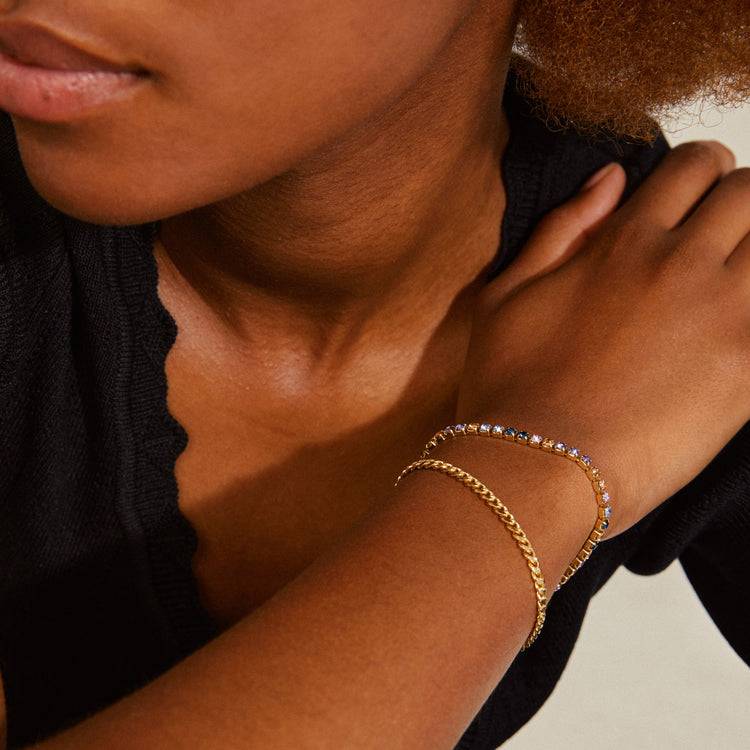 Pilgrim REIGN Armband, 2-in-1-Set, vergoldet Flash Sale
