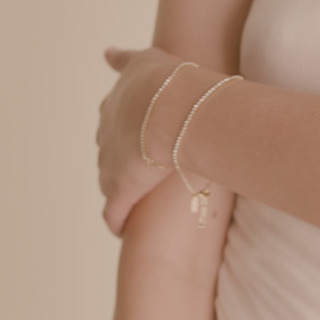 Pilgrim ROWAN Kristallarmband, 2-in-1, vergoldet Sonderangebote