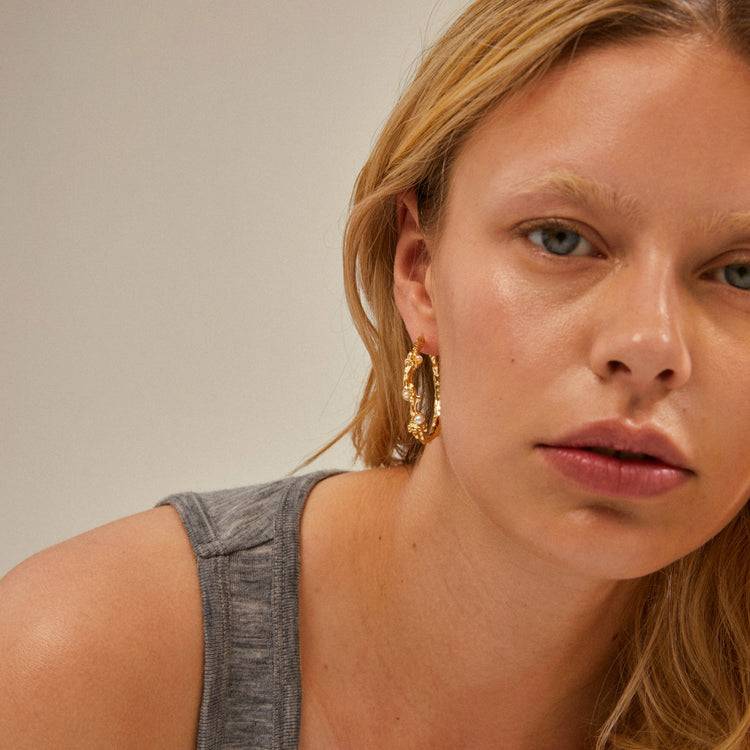 Pilgrim RAELYNN recycelte Hoops vergoldet VIP-Rabatte