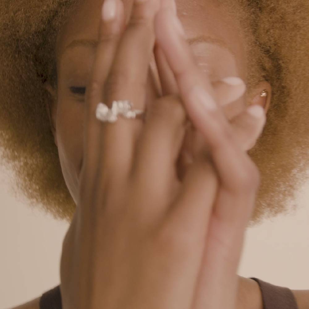 Pilgrim RAELYNN recycelter Ring versilbert Begrenzte Freigabe