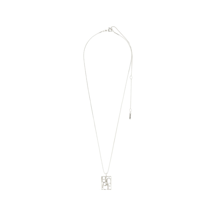 Pilgrim LOVE TAG, recycelte HOPE Halskette versilbert Zeitbegrenzte Promotion