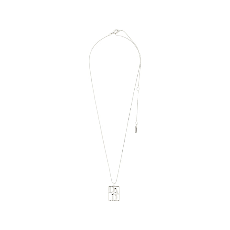 Pilgrim LOVE TAG, recycelte DAD Halskette versilbert Bis zu 50% Rabatt