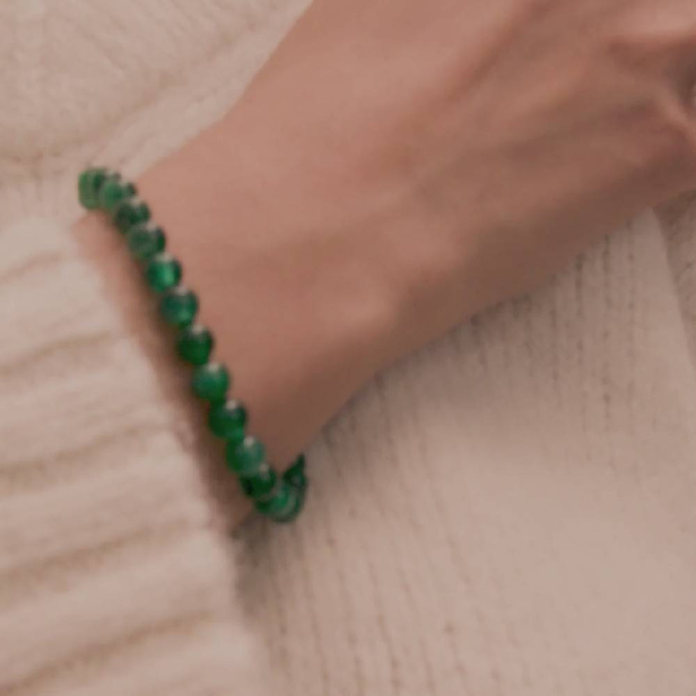 Pilgrim HEILSTEINE Armband mit grünem Achat Nur noch ein Tag übrig