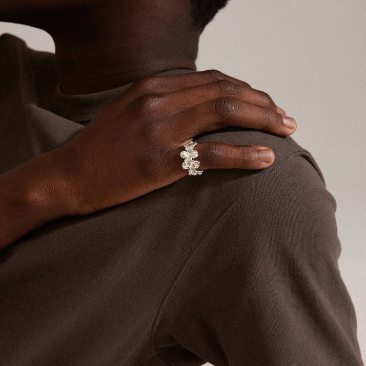 Pilgrim ECHO recycelter Ring versilbert im Angebot